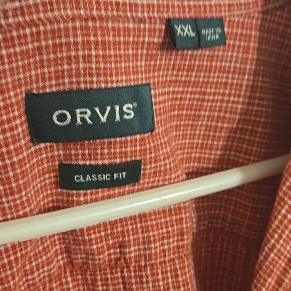 Orvis Men's Red Checkered Shirt - Picture 4 of 7